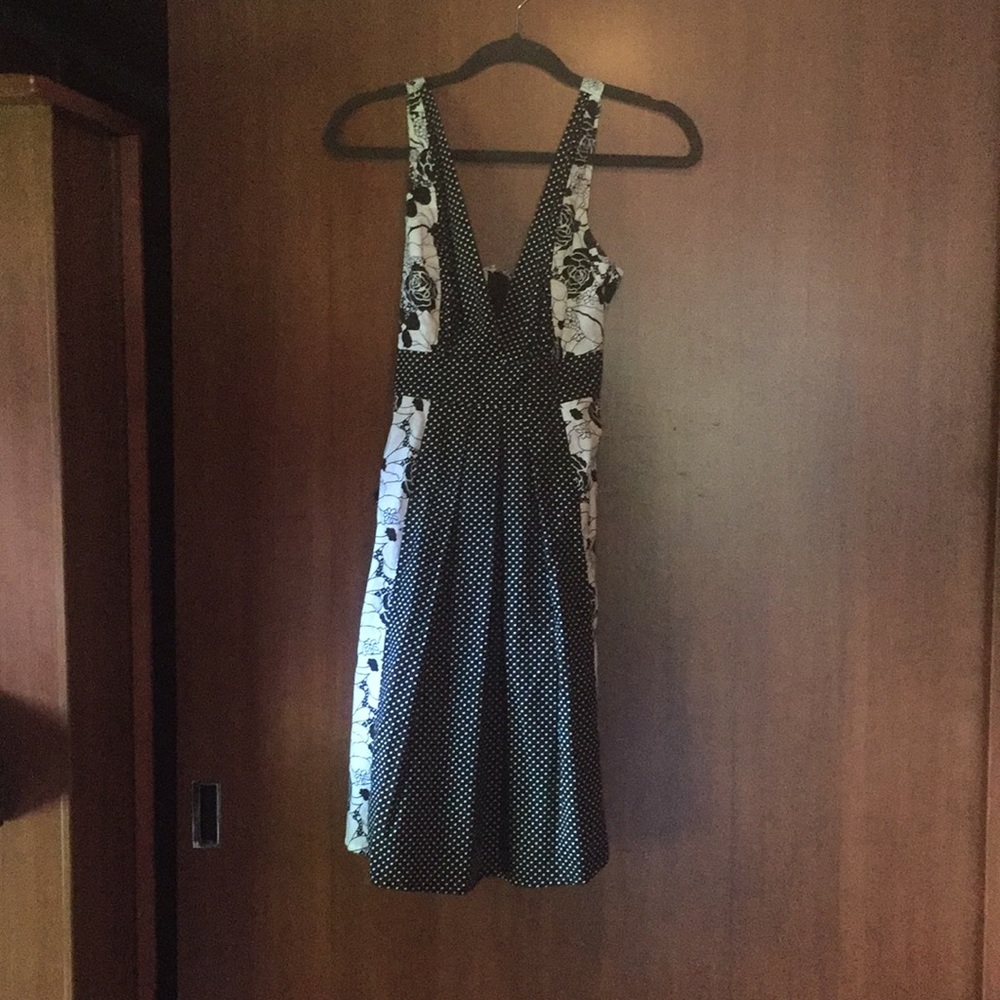 Small Passport Sundress polka dots and flowers